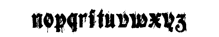 Dark Romantic Font LOWERCASE