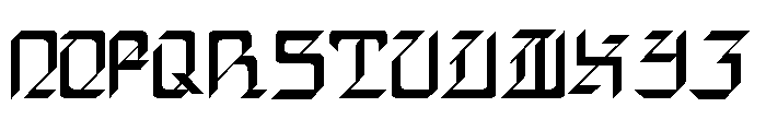 Dark Saber Font UPPERCASE
