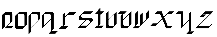 Dark Saber Font LOWERCASE