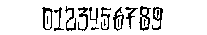 Dark Scratch Font OTHER CHARS