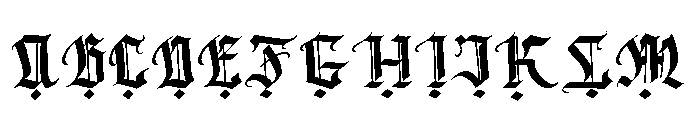 Dark Scream Font UPPERCASE