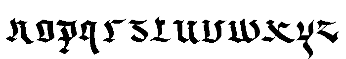 Dark Scream Font LOWERCASE