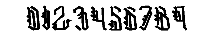 Dark Shuriken Font OTHER CHARS