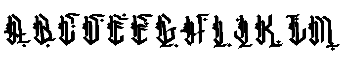 Dark Shuriken Font UPPERCASE