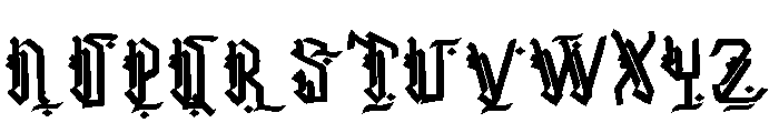 Dark Shuriken Font UPPERCASE