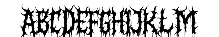 Dark Spikes Font UPPERCASE