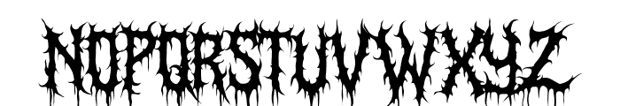 Dark Spikes Font LOWERCASE