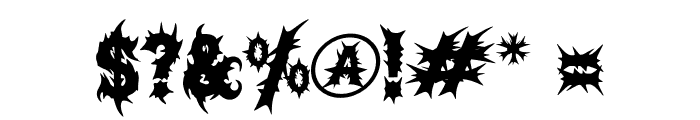 Dark Spring Regular Font OTHER CHARS