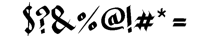 Dark Squad Font OTHER CHARS