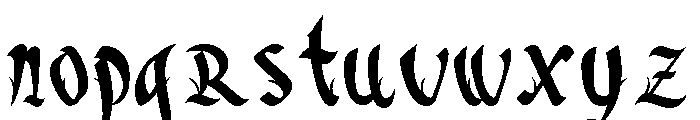 Dark Squad Font LOWERCASE