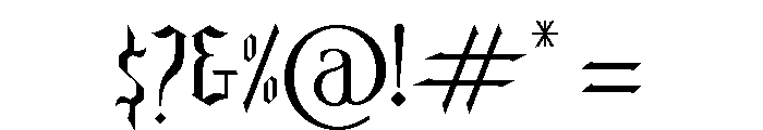 Dark Street Font OTHER CHARS