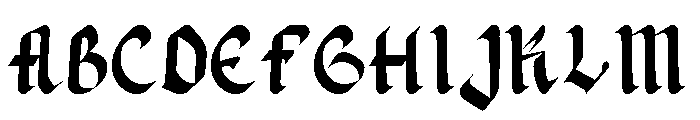 Dark Street Font UPPERCASE