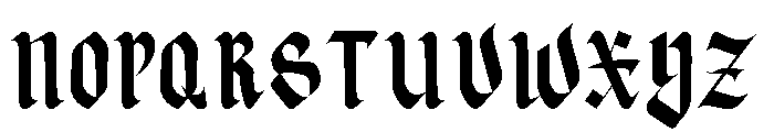 Dark Street Font UPPERCASE