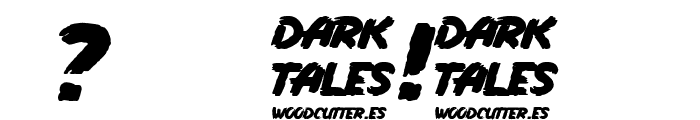 Dark Tales Font OTHER CHARS