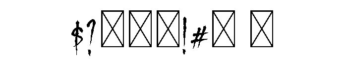 Dark Thorn Font OTHER CHARS