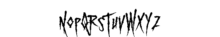 Dark Thorn Font UPPERCASE
