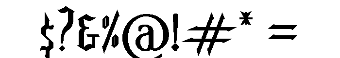 Dark Time Font OTHER CHARS