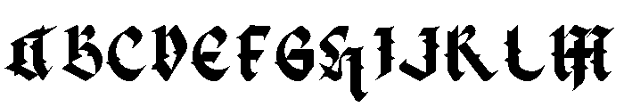 Dark Time Font UPPERCASE