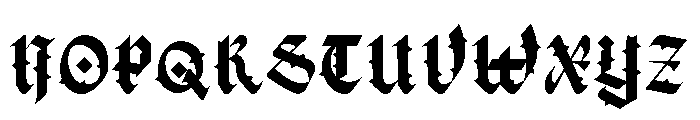 Dark Time Font UPPERCASE