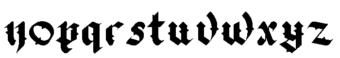 Dark Time Font LOWERCASE