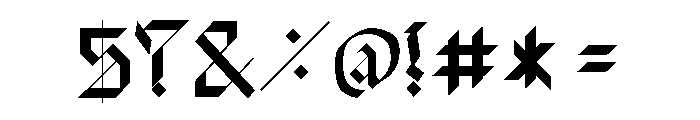 Dark Whisky Font OTHER CHARS