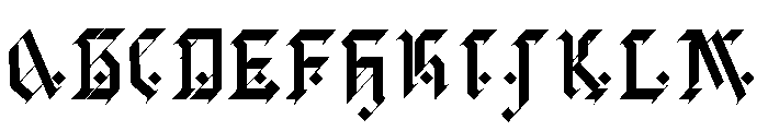 Dark Whisky Font UPPERCASE