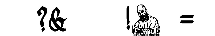 Dark White Liberty Font OTHER CHARS