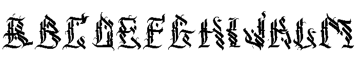 Dark Wizards Font UPPERCASE