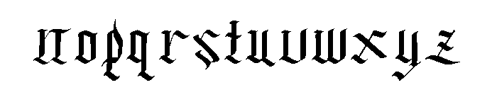 Dark Wizards Font LOWERCASE