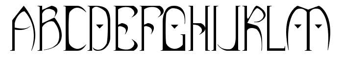 Dark elf Font UPPERCASE