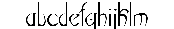 Dark elf Font LOWERCASE