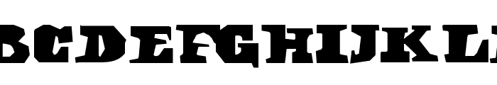 DarkBlack Font UPPERCASE