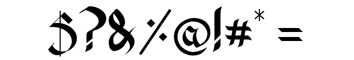 DarkGospel Font OTHER CHARS