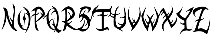 DarkHellow Font UPPERCASE