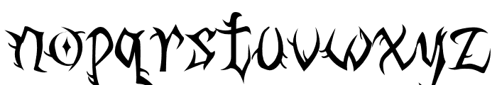 DarkHellow Font LOWERCASE