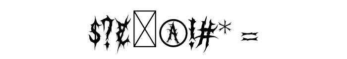 Darkhorn Font OTHER CHARS