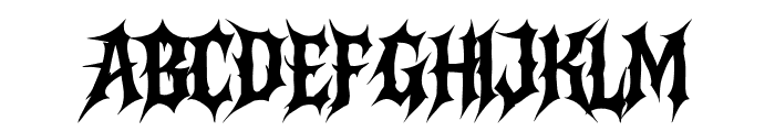 Darkhusk Regular Font UPPERCASE