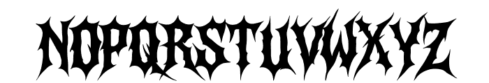 Darkhusk Regular Font UPPERCASE
