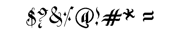 Darkmist Font OTHER CHARS