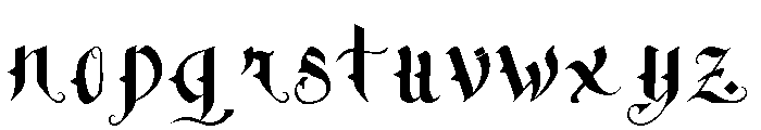Darkmist Font LOWERCASE