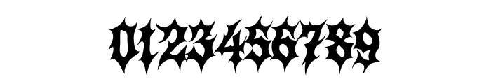 Darkness Regular Font OTHER CHARS