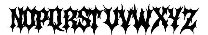 Darkness Regular Font UPPERCASE
