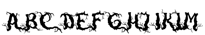 Darkwood Font UPPERCASE