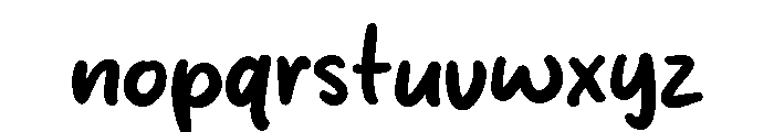 Darling Letter Font LOWERCASE