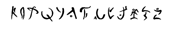 Darnassian Runes Regular Font UPPERCASE
