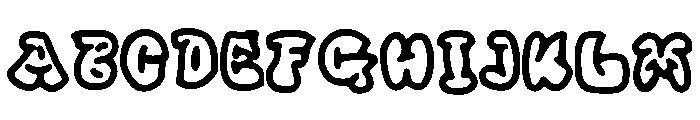 Darrell Regular Font UPPERCASE