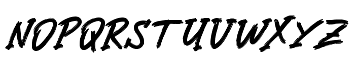 Dartho Brush Free Font Regular Font LOWERCASE