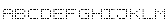 Dash Dot Square-7 Font UPPERCASE