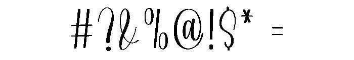 Dashboard Font OTHER CHARS
