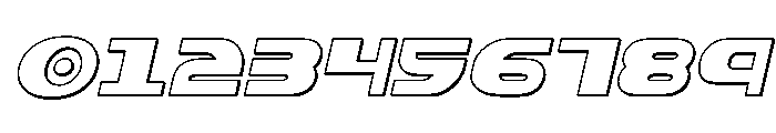 Dashiel 3D Italic Font OTHER CHARS